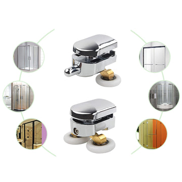 8pcs Shower Door Rollers – 23mm Sliding Glass Door Wheels & Runners Replacement Set