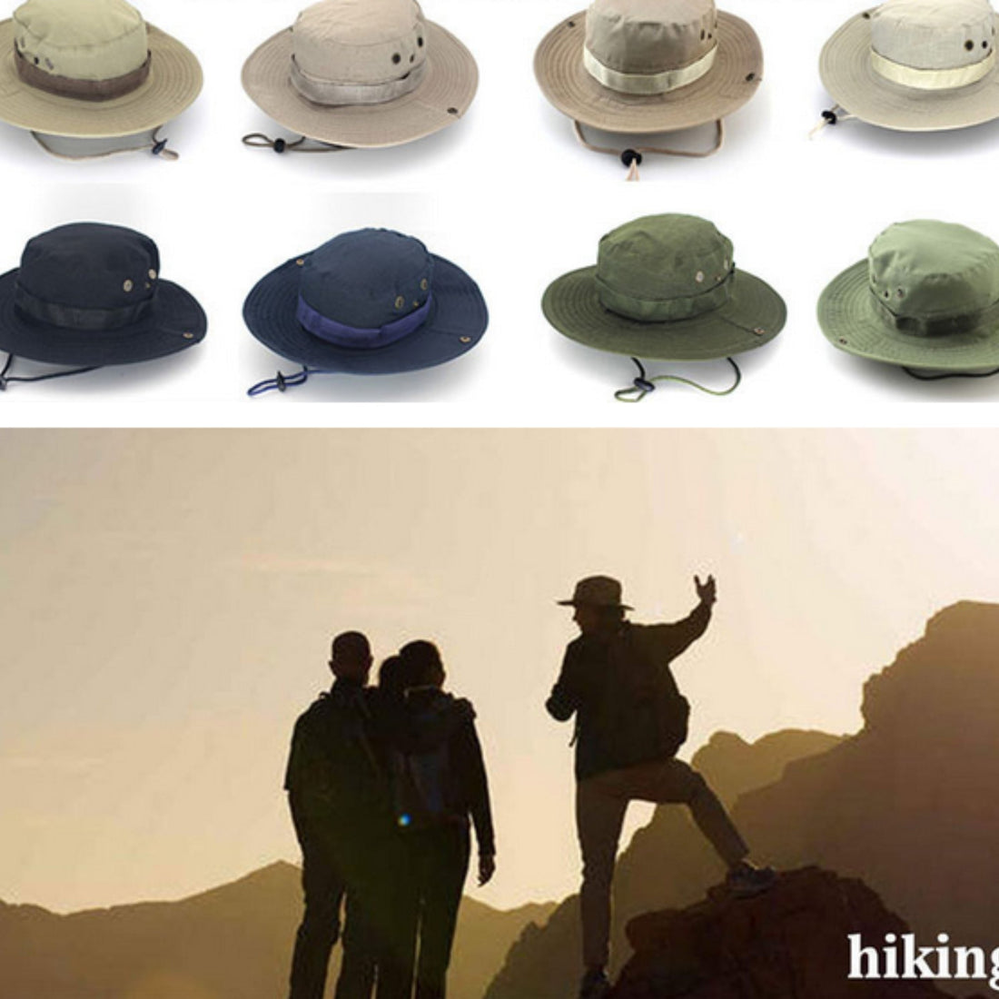 Boonie Sun Hat Army Green Safari Bucket Hat for Men & Women | Summer Outdoor Fishing Hat
