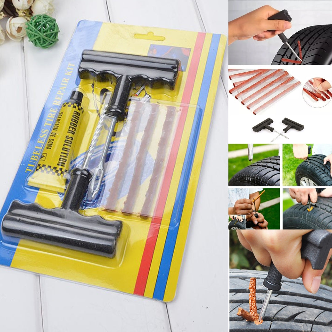 Tubeless Tyre Puncture Repair Kit DIY Kit for Car, Van & Motorbike
