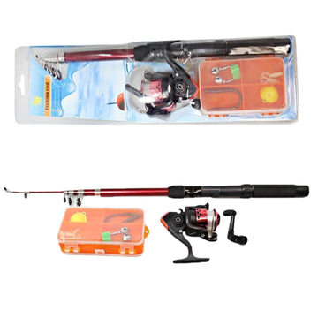 High Quality Fishing Rod Set with Assorted Accessories Random Colour