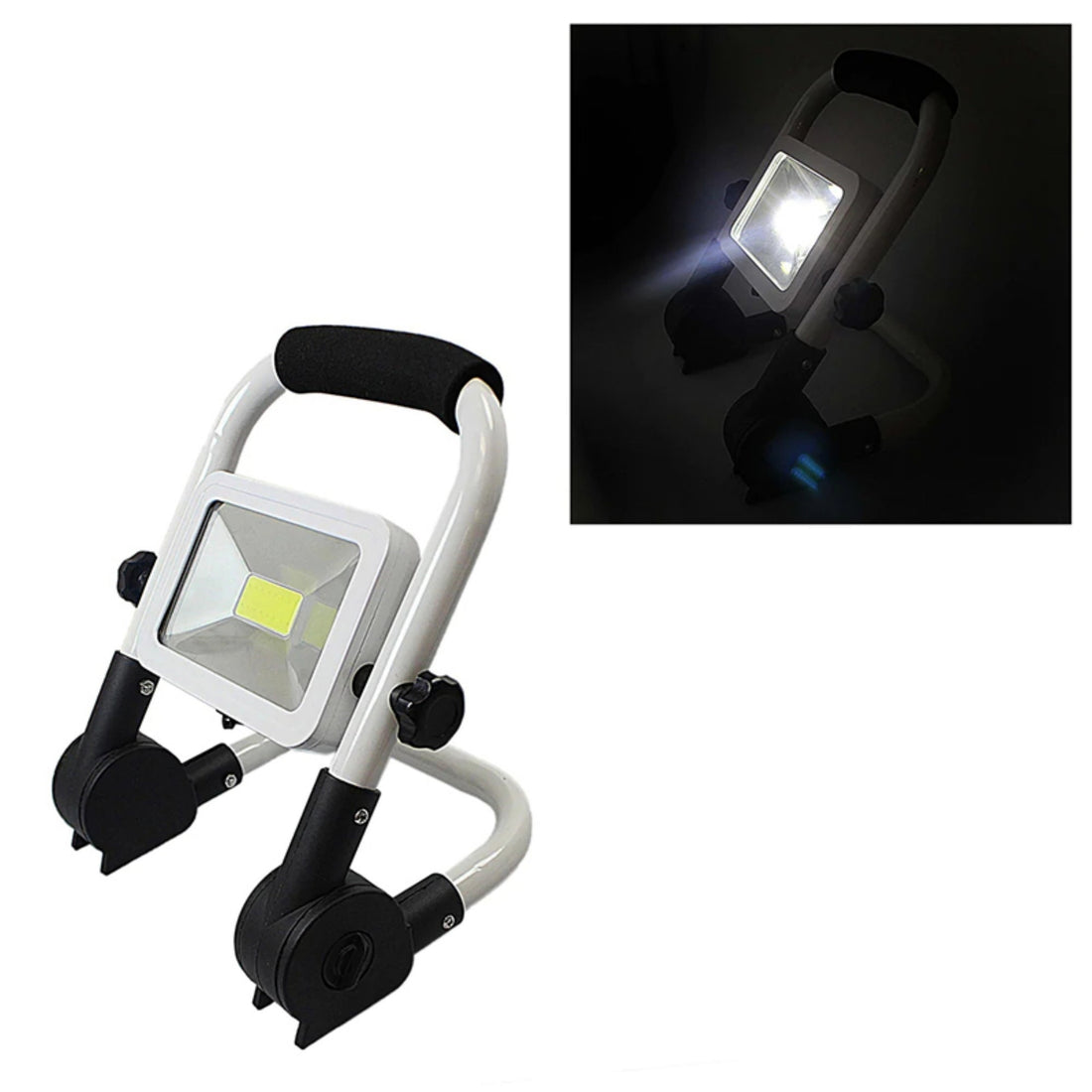 100W Rechargeable Search Light High Brightness Portable Spotlight with Rotating Stand