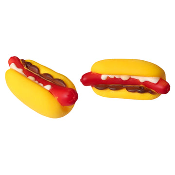 10.5 cm Squeaky Sausage Hotdog Toy for Dogs Fun & Chewy Play