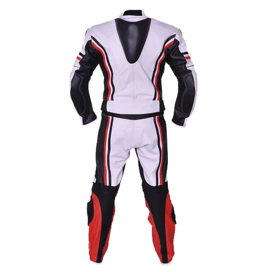 Men’s Black 2-Piece Motorbike Leather Racing Suit