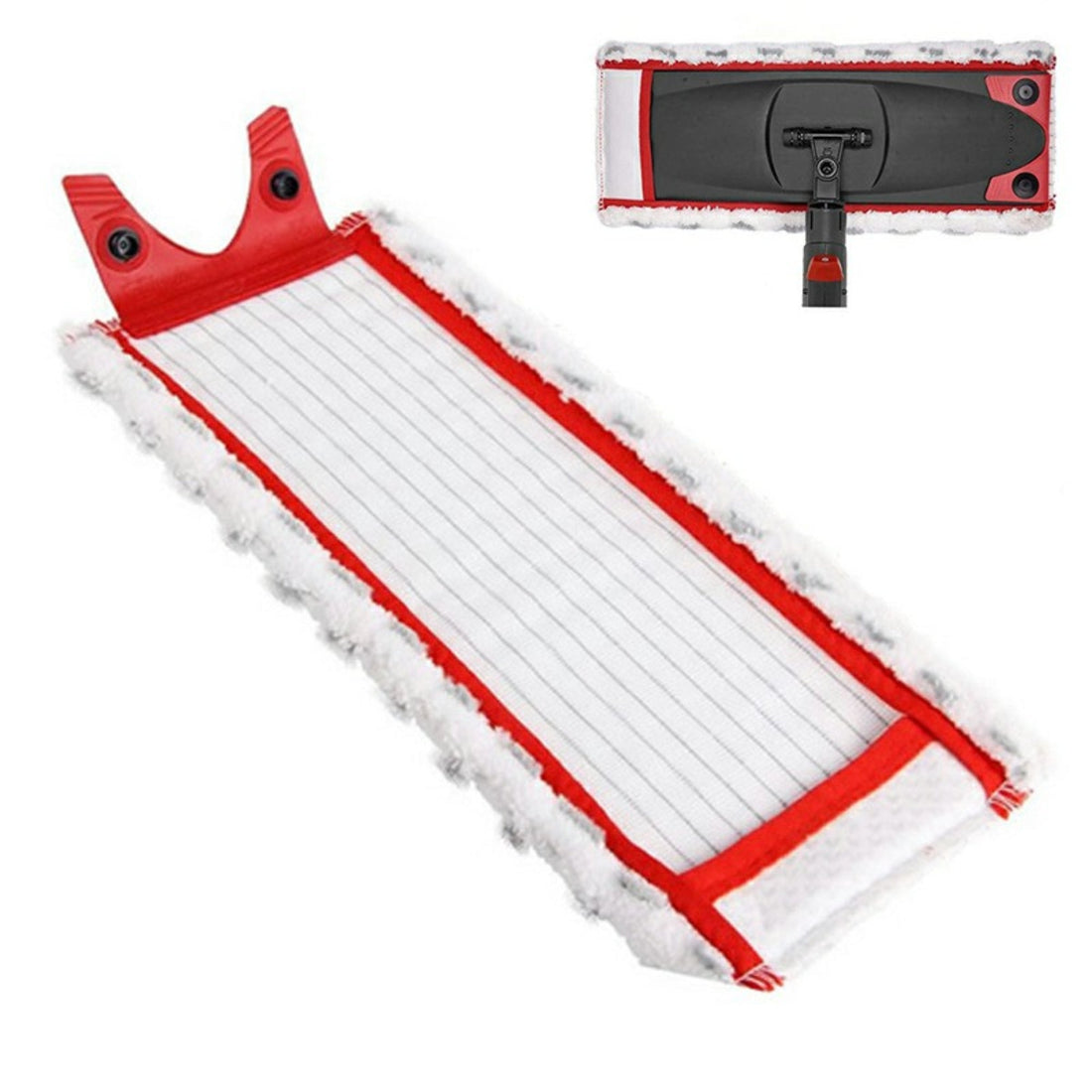 Min 2pcs – Microfiber mop pads for Vileda 1/2 spray mop. Single buckle design, reusable & durable for household cleaning.