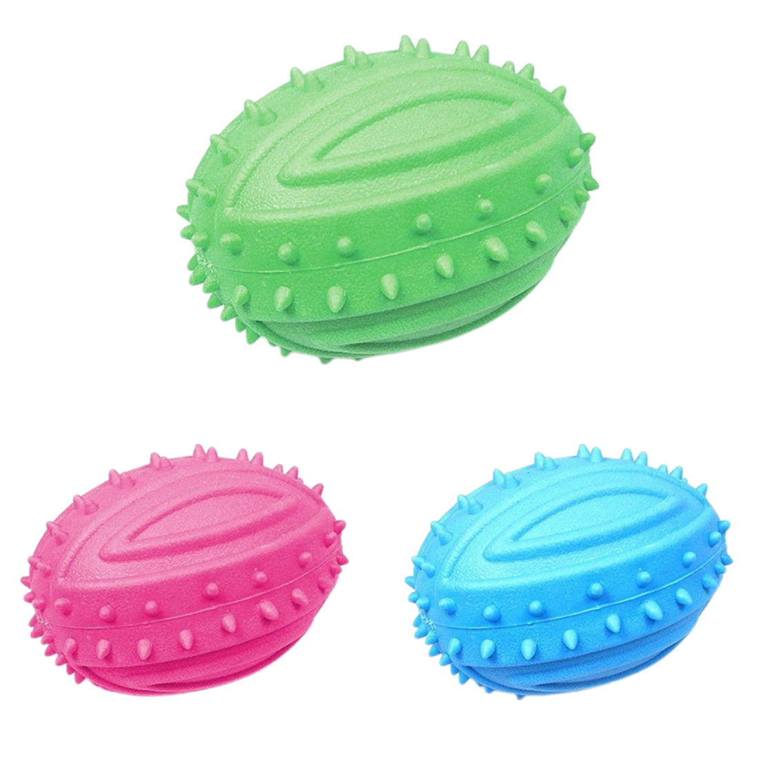 13cm Squeaky Rugby Ball Dog Toy – Fun & Durable Random Color