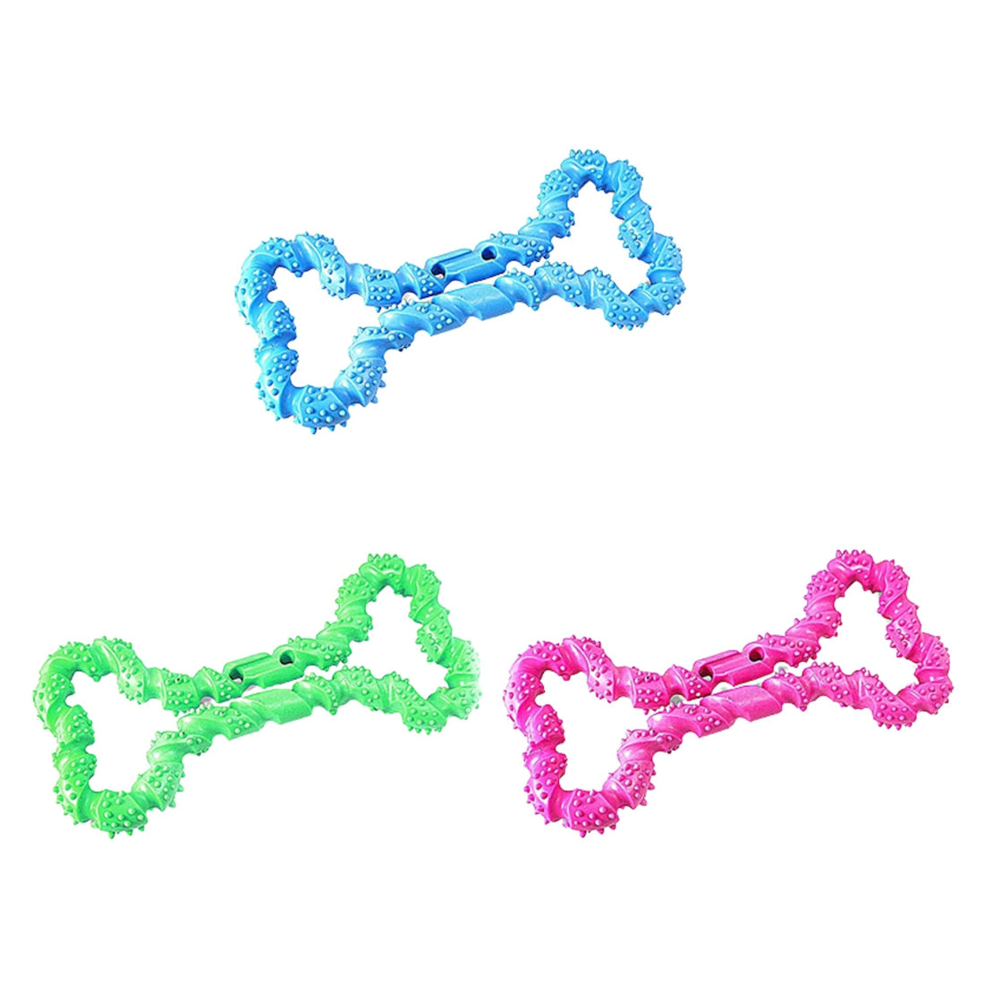 18 cm Silicone Bone Chew Toy for Dogs – Random Color