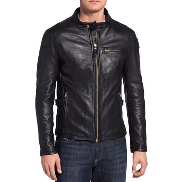 Men’s Black Leather Fashion Jacket