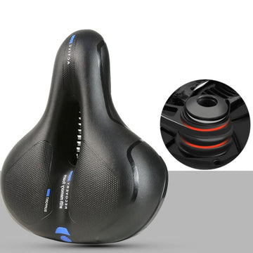 Wide Gel Bike Saddle Extra Comfort Sporty Cruiser Bicycle Seat