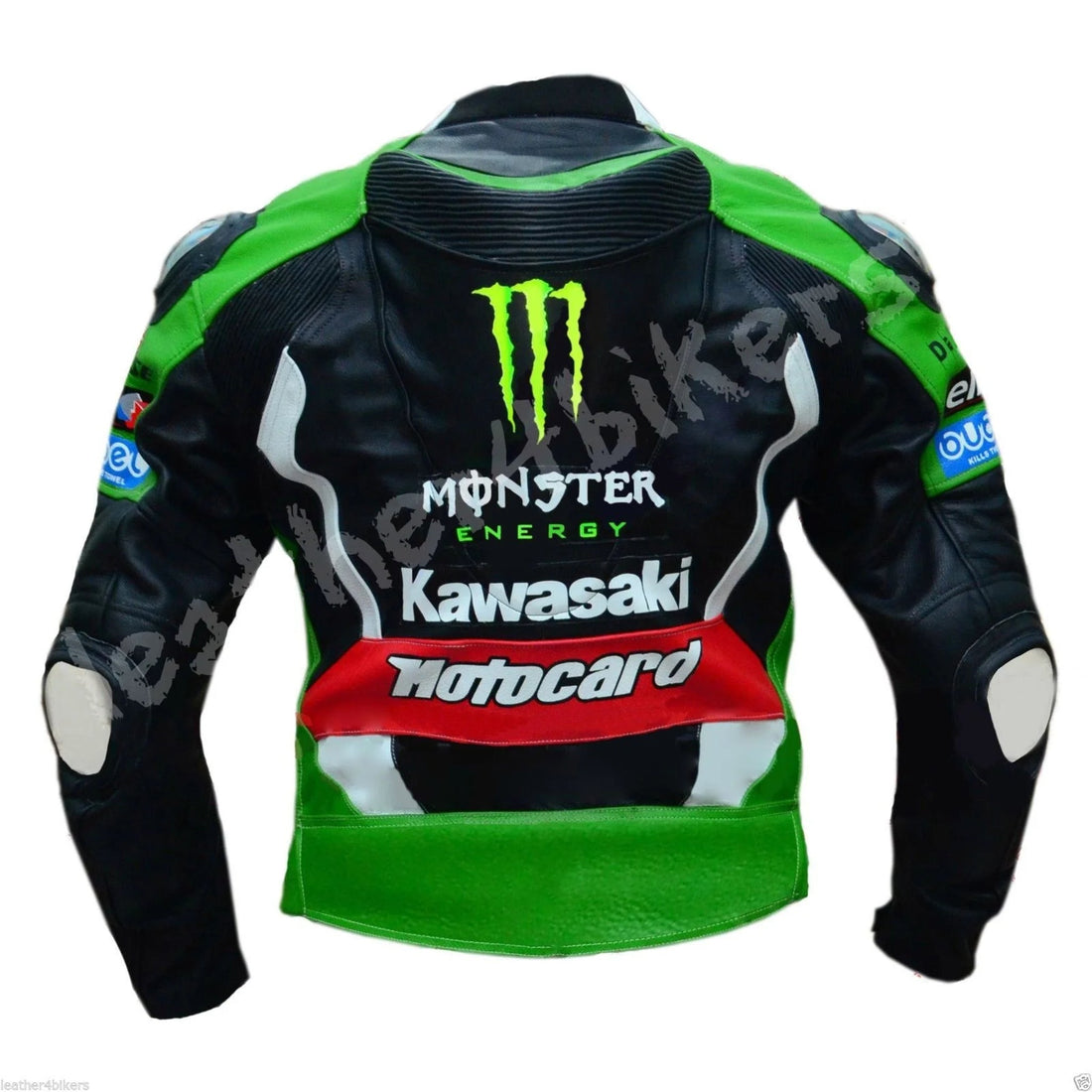 Kawasaki Men Motorcycle Leather Jacket
