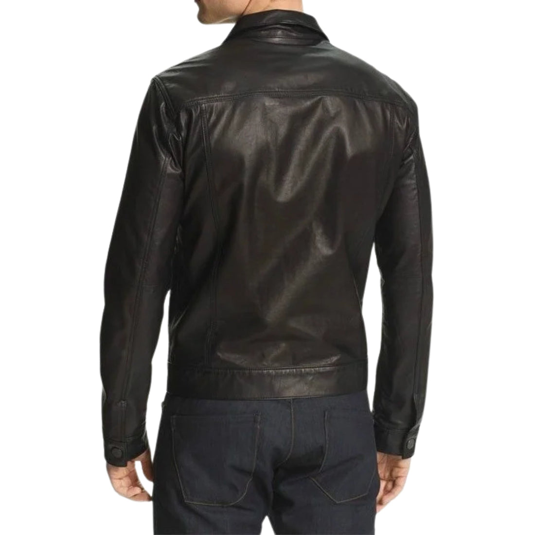 Men’s Black Leather Fashion Jacket