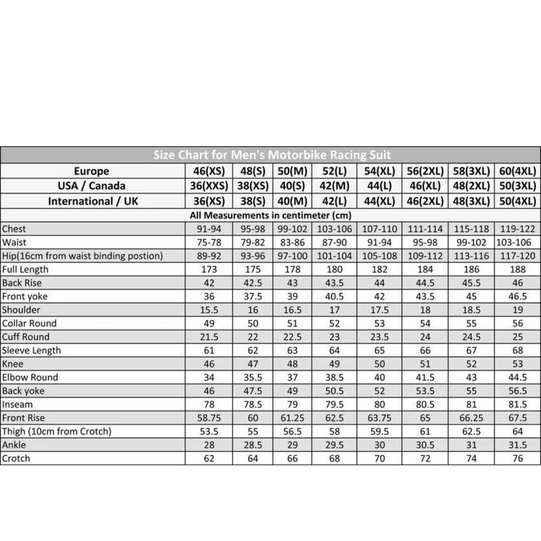 Men’s Black 1-Piece Motorbike Leather Racing Suit