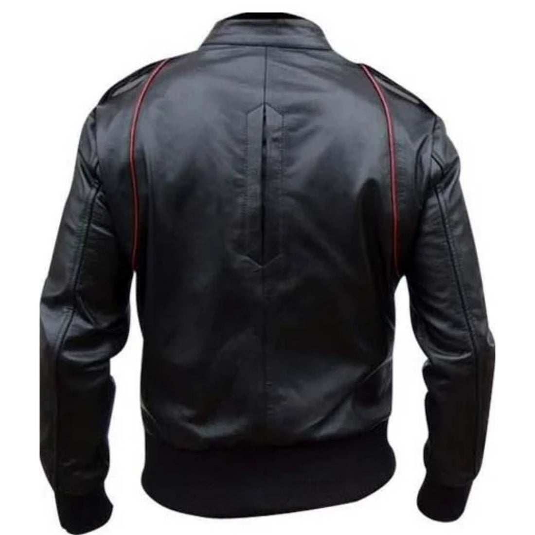 Men’s Black Genuine Leather Fashion Jacket