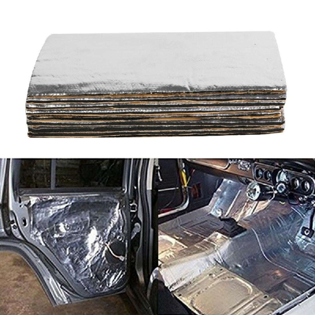 10 Sheets Car Sound Deadening Mat Thermal & Acoustic Insulation for Automotive Use