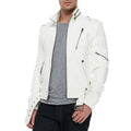 Men’s White Leather Fashion Jacket