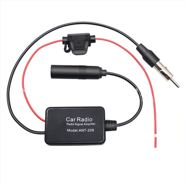 Car FM Radio Signal Booster DIN Aerial Antenna Amplifier