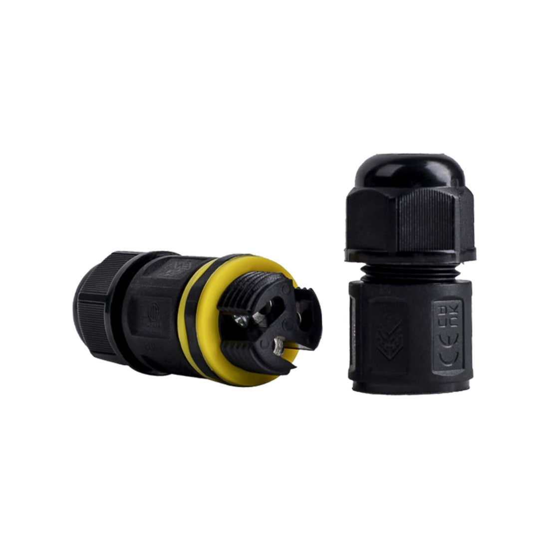 Waterproof Outdoor Cable Connector – 2-Core Junction Box for 5.5–7.5mm Cables