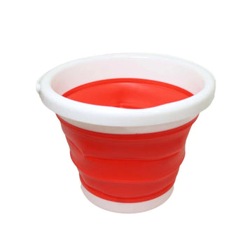 Collapsible Silicone Folding Bucket Portable Bucket for Camping, Beach, Fishing & Cleaning