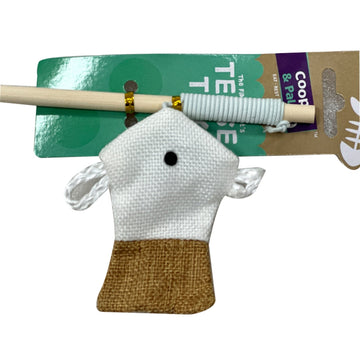 Cat Tease Rod with Fish Interactive Toy for Cats & Kittens