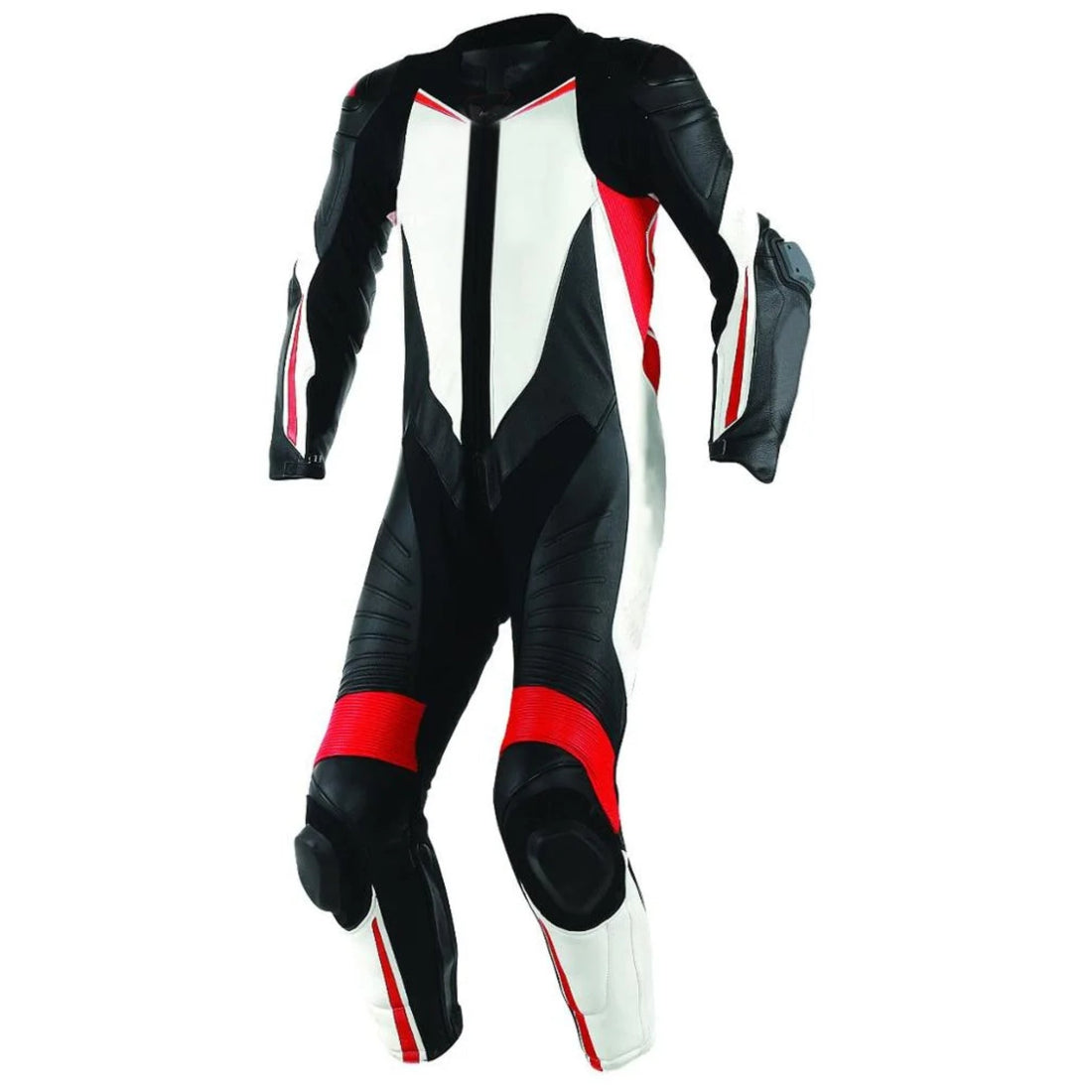Men’s Black 1-Piece Motorbike Leather Racing Suit