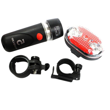 4-Pack Waterproof White LED Bicycle Head Lights Front Bike Safety Light Set