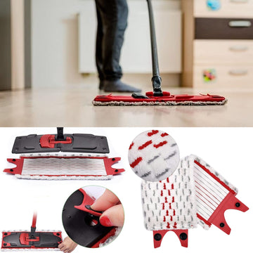 Double Buckle Microfiber Mop Pads – Compatible with Vileda 1/2 Spray Mop
