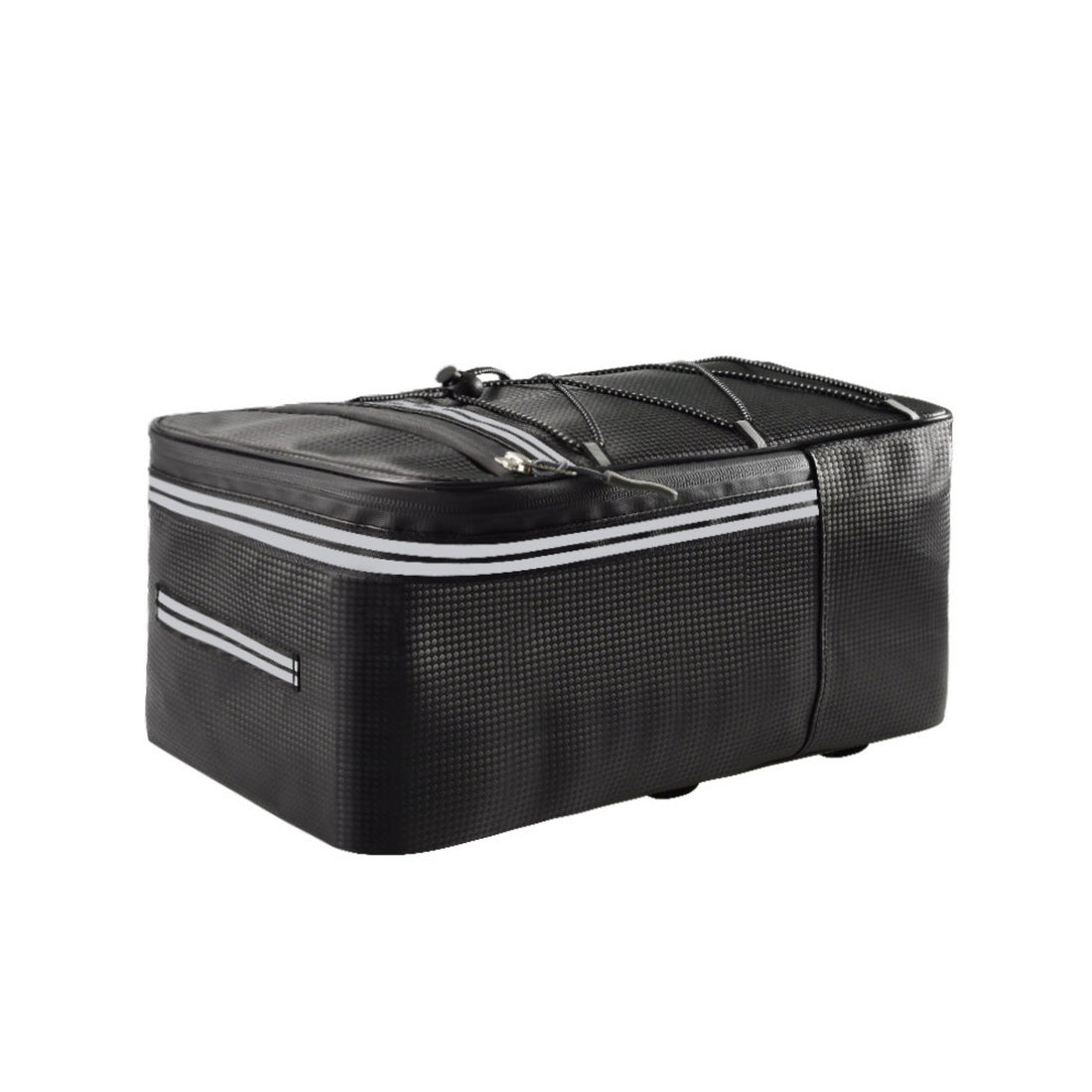 Waterproof Bicycle Rear Seat Bag Cycling Pannier Rack Pack with Reflective Strips & Rain Cover