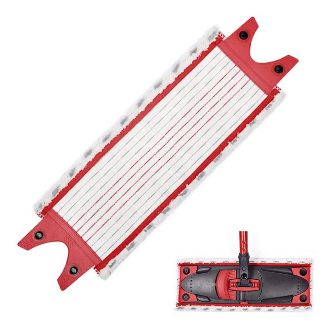 Double Buckle Microfiber Mop Pads – Compatible with Vileda 1/2 Spray Mop