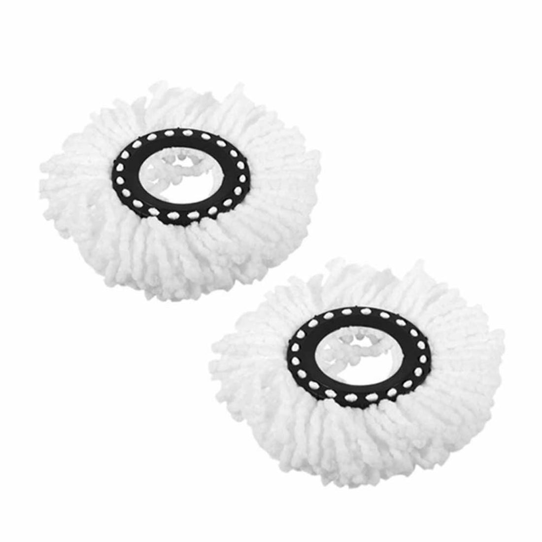2pcs Microfiber Spin Mop Head Refills – 360° Rotating Replacement for Magic Mop