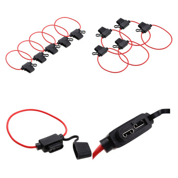 5pcs Waterproof In-Line Blade Fuse Holders – Standard Size (M) for Car & Boat
