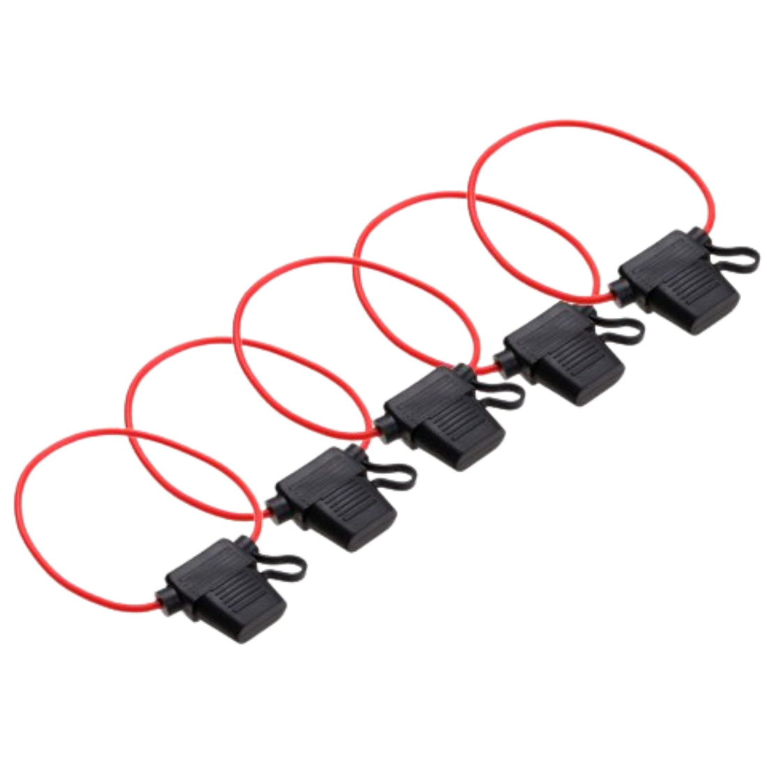 5pcs Waterproof In-Line Blade Fuse Holders – Standard Size (M) for Car & Boat