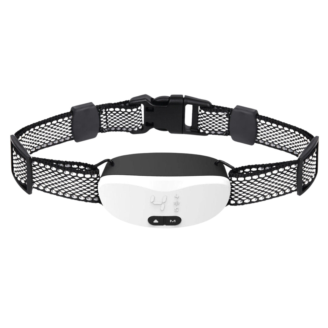 Rechargeable Waterproof Anti-Bark Dog Training Shock Collar White