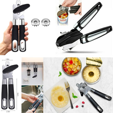 Durable Stainless Steel Tin Can Opener Effortless & Reliable