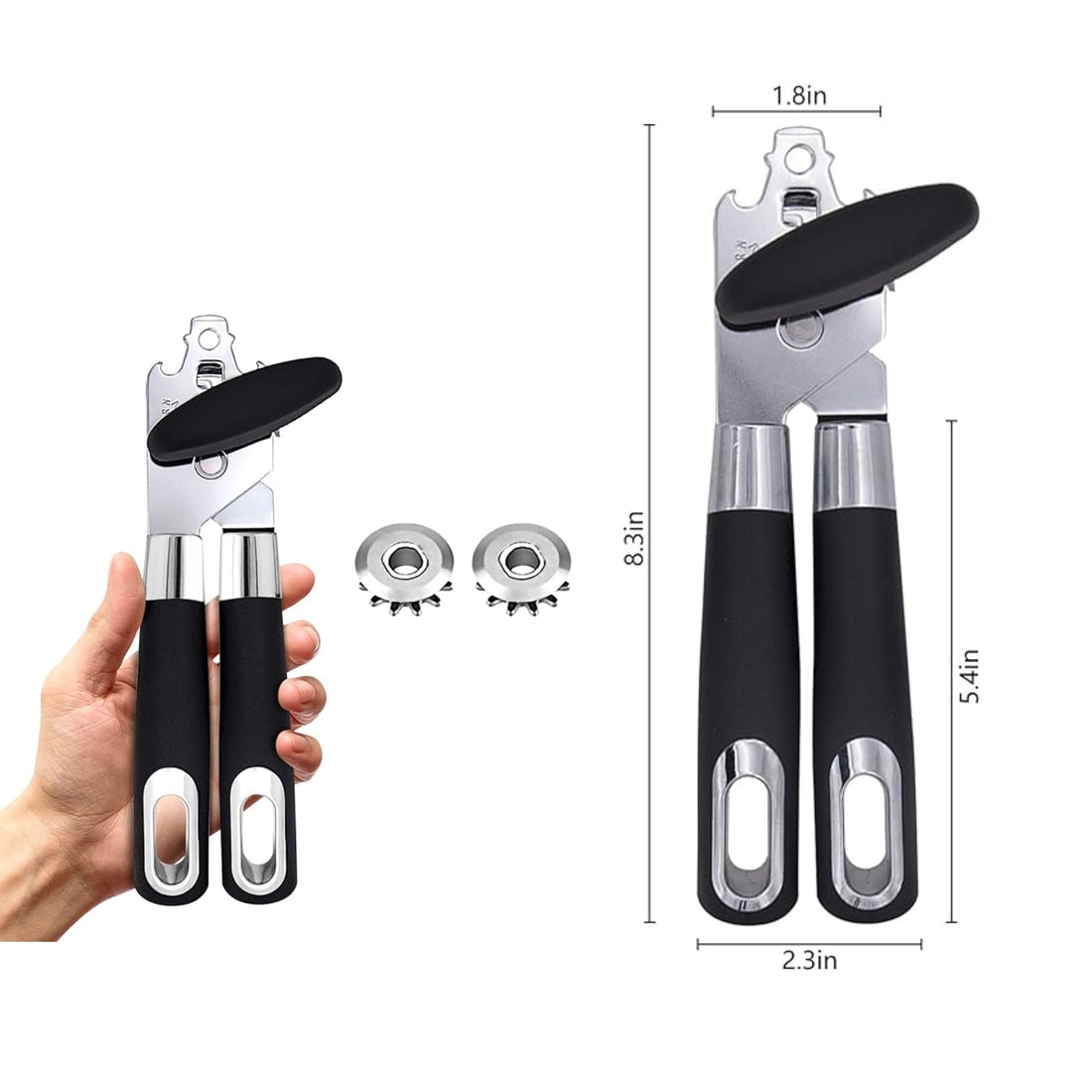 Durable Stainless Steel Tin Can Opener Effortless & Reliable