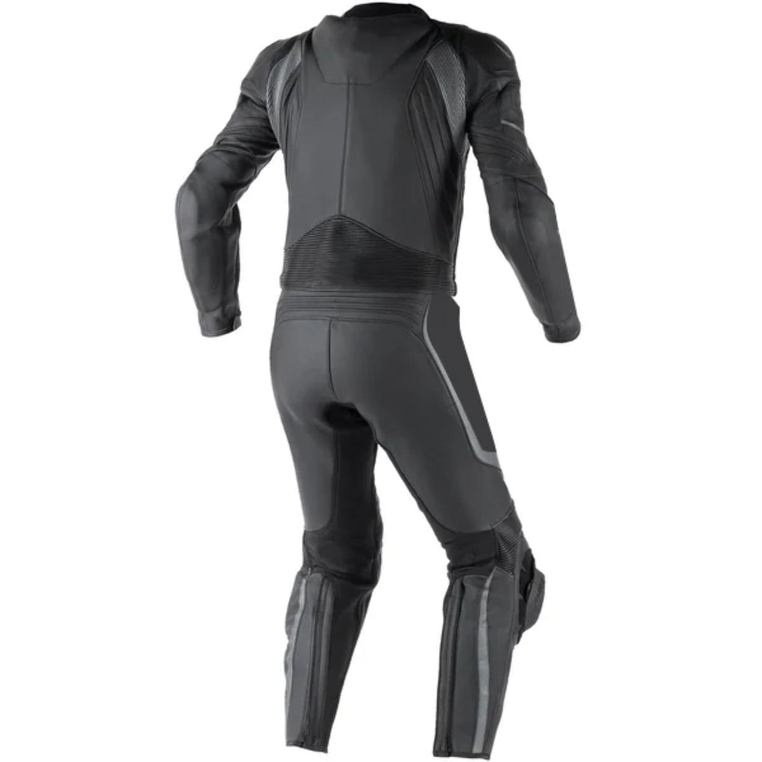 Men’s Black Genuine Leather Motorbike Racing Suit