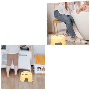 Animal Cartoon Stool Mini Bench Plastic Footstool for Kids – 12x18cm