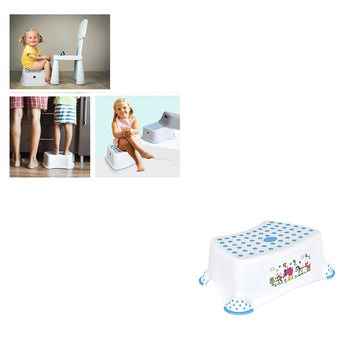 Non-Slip Stepping Stool Bathroom Toilet Ladder for Children Random Colour