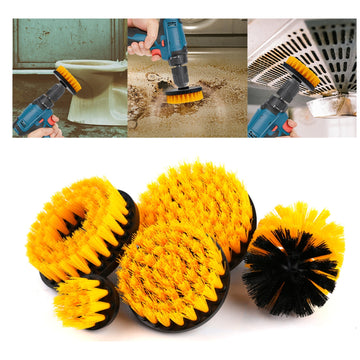 5pcs Drill Brush Cleaning Attachment Set – Power Scrubber for Home, Car, Tile & Bathroom