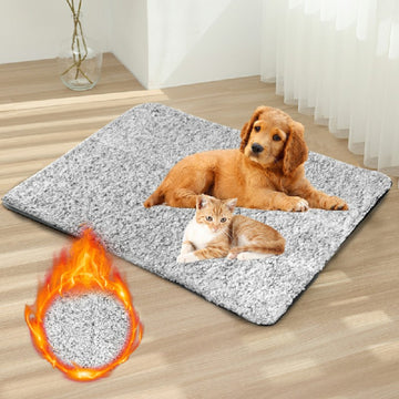 Self-Heating Pet Bed – Extra Warm Cat & Dog Mat with Removable Cover for Indoor & Outdoor Use