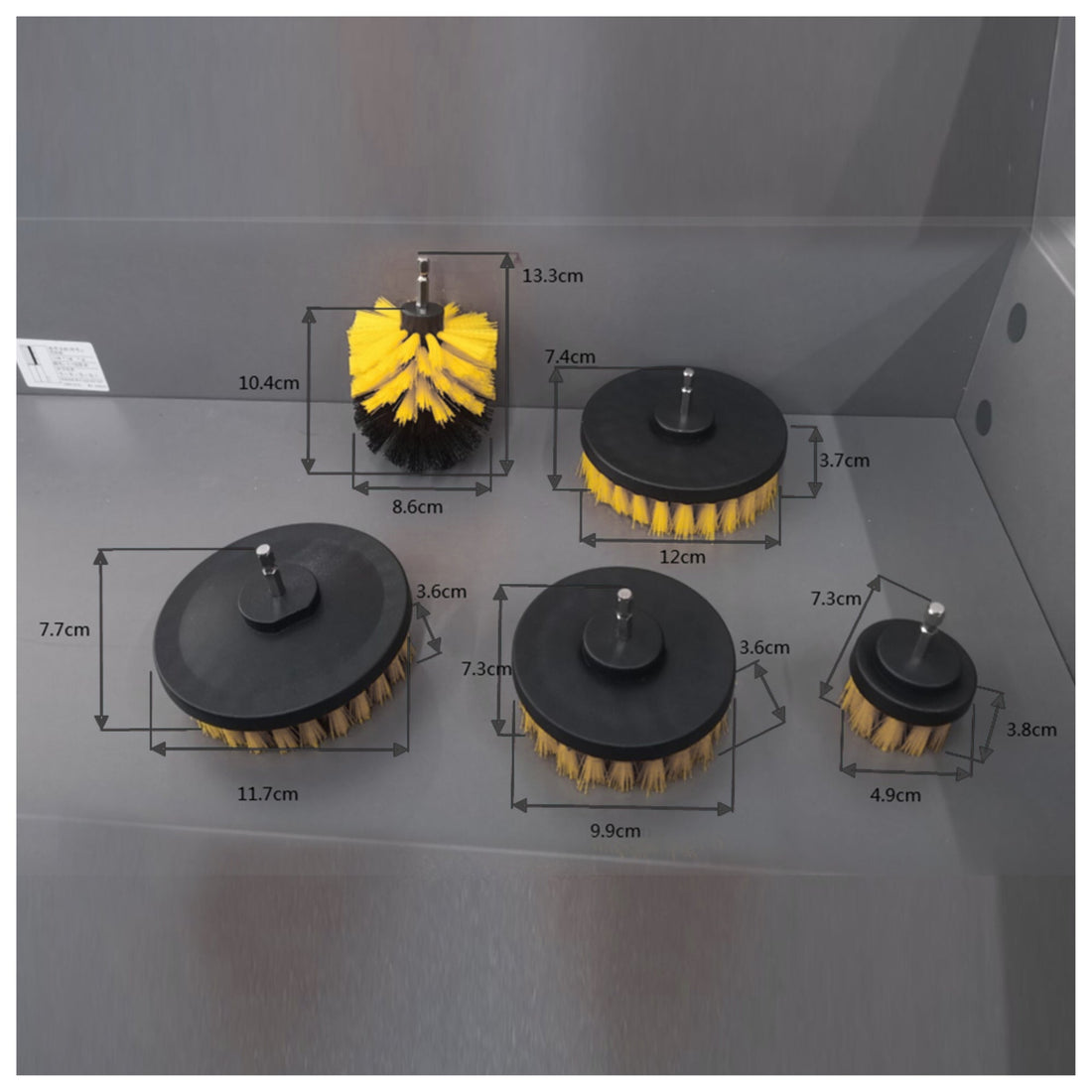 5pcs Drill Brush Cleaning Attachment Set – Power Scrubber for Home, Car, Tile & Bathroom