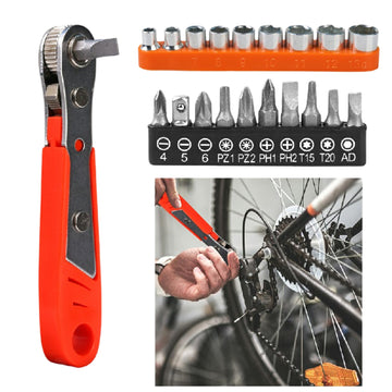Right Angle Magnetic Mini Ratchet Screwdriver Set – High Torque Offset Wrench with Bits