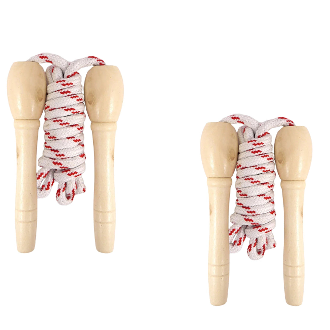 200cm Skipping Rope for Kids Wooden Handles, Fitness Jump Rope Random Colour