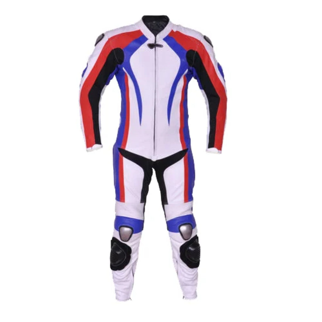 Men’s Black 1-Piece Motorbike Leather Racing Suit