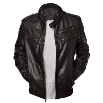 Men’s Black Original Leather Fashion Jacket