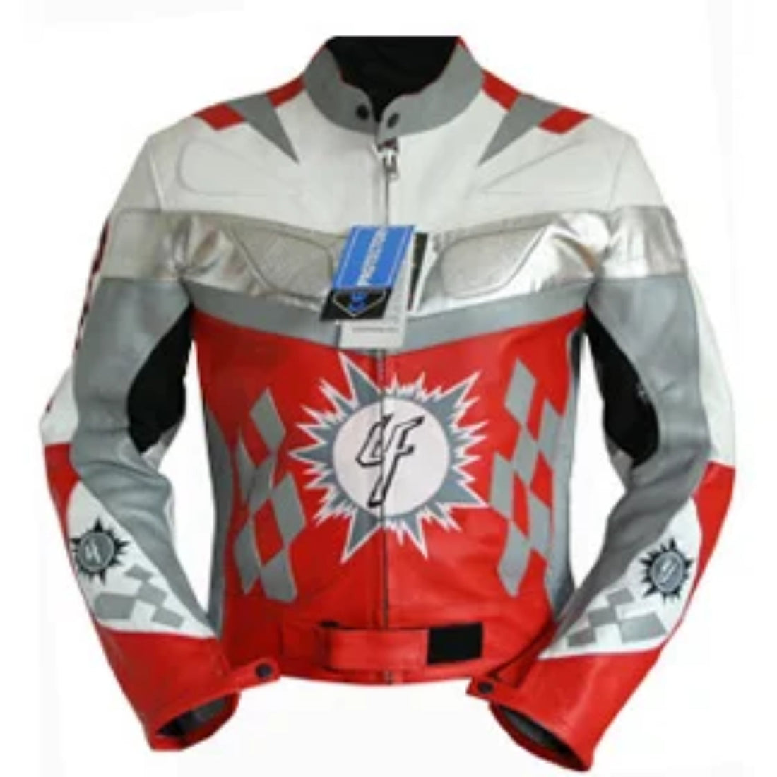 Men Motorbike Leather Racing Jacket
