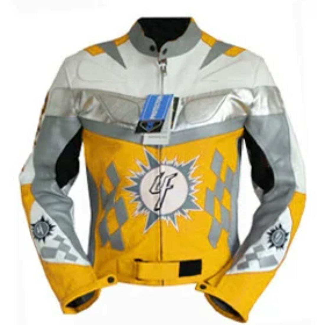 Men Motorbike Leather Racing Jacket
